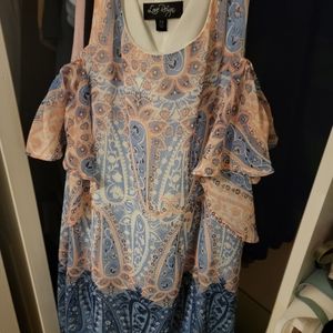 Colorful print dress